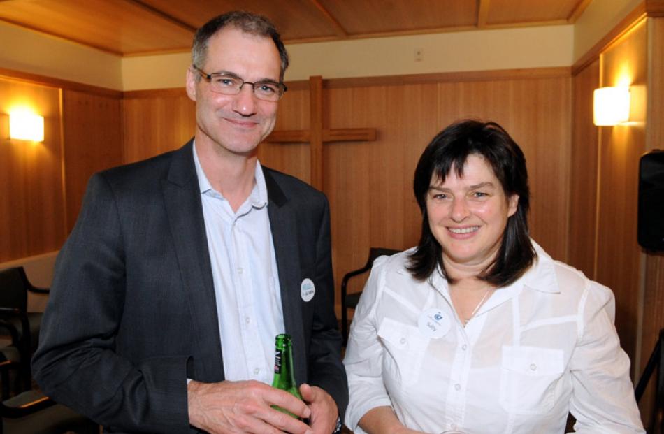 Resident doctor Andrew Smillie and quality manager Sally Fleming, both of Dunedin.