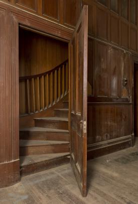 Narrow stairs led from the entrance lobby to the infirmary, allowing doctors to visit patients...