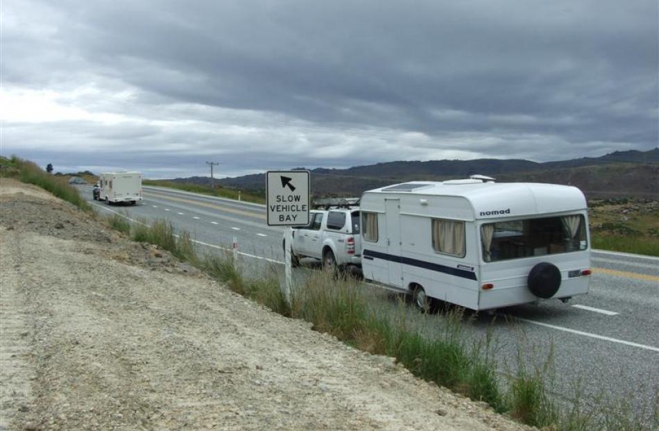 A slow vehicle bay has  been completed near Gorge Creek, to give traffic a chance to safely pass...