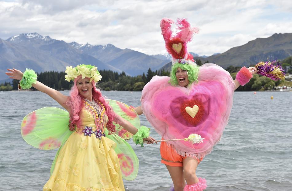 Ready to bring the fun to Wanaka’s New Year celebration are Tiffany Bindon (Firecracker Fairy)...
