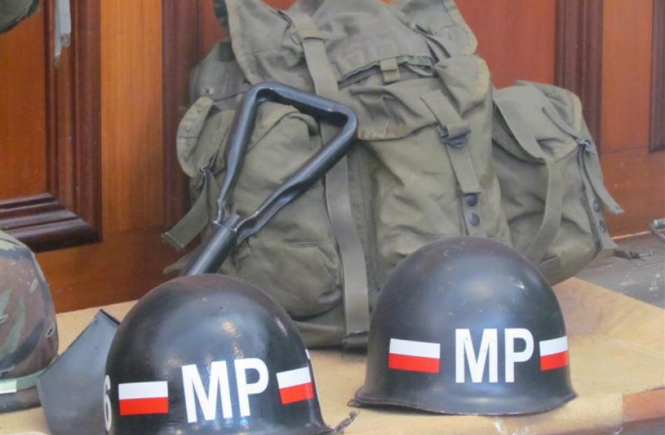 Mr Dempster's  collection includes everything from canons to helmets.