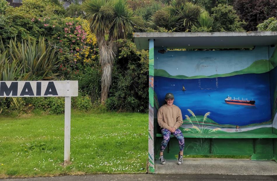 Maia Connelly, of Wellington, at Maia, Dunedin, on December 28. PHOTO: DIANE INDER
