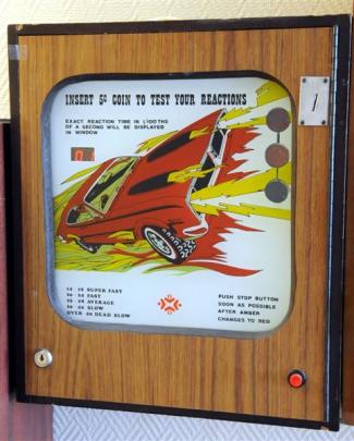 An old New Zealand flip ball machine invites players to test their hand-eye co-ordination and...