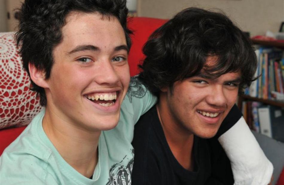 It's always nice to have a happy ending and Kane Harvey (left) celebrated his 15th birthday with...