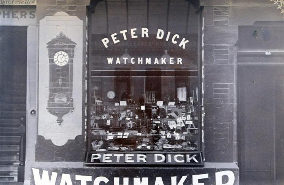 The original Peter Dick's Moray Pl store was expanded to include optician service (next photo)...