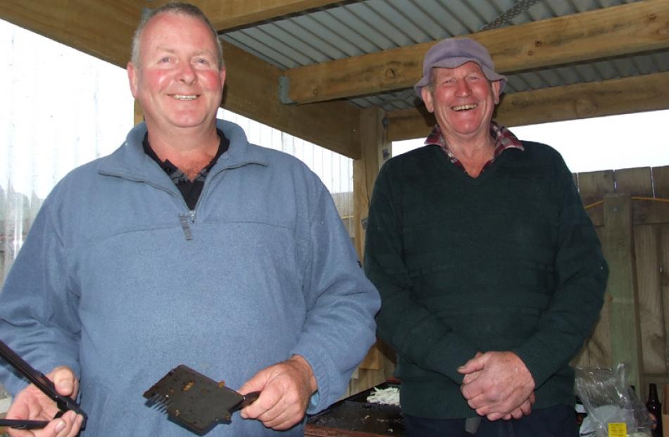 Wayne Hewson, of Balclutha, and Jeff Pullar, of Pounawea.