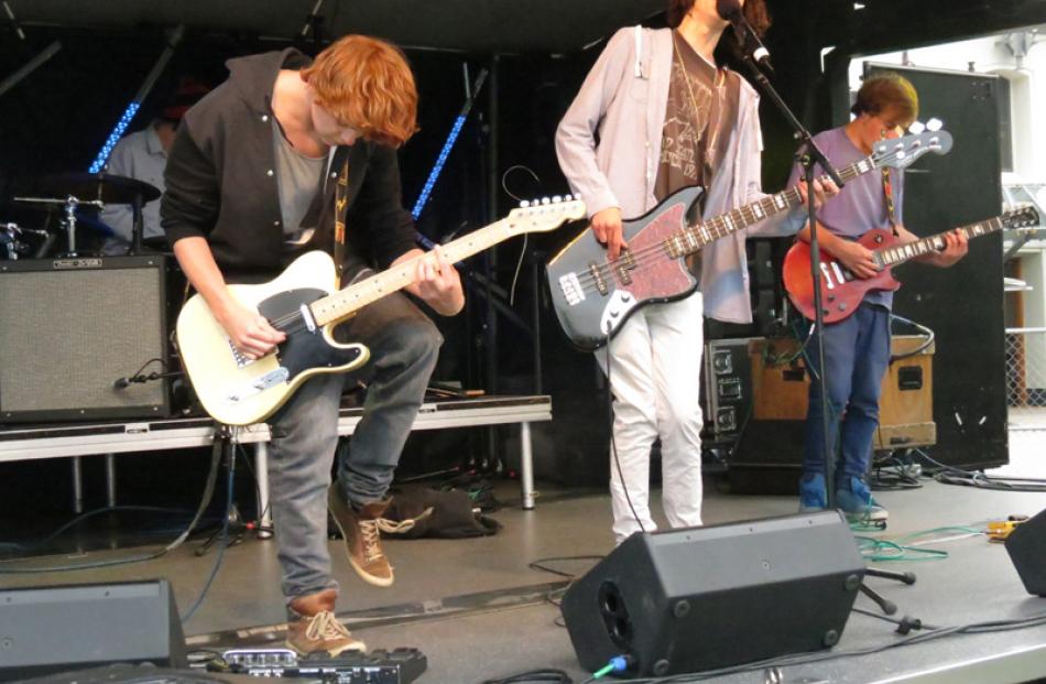 The Fletcherz was the opening act on the Earnslaw Park stage.