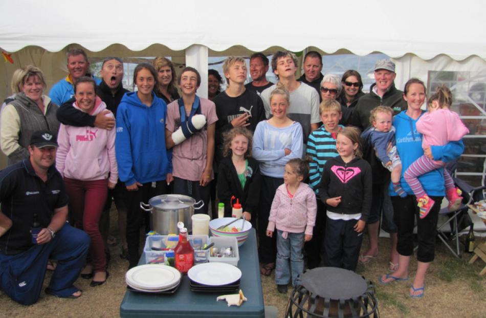 The gang at Glendhu Bay Lakeside Holiday Park.