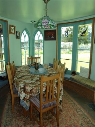 The dining room.
