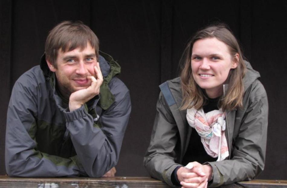 Polish tourists Szymon Kowalczuk and Anna Mikicka were unperturbed at having to return south...