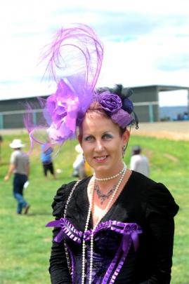Vicki Yarker-Jones, of Tapanui, steampunk enthusiast and entrant in the Fashion in the Field...