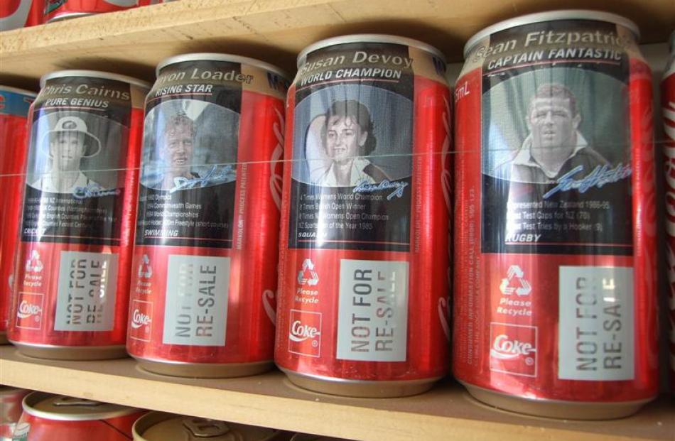 Sports players and events feature prominently over the years on cans produced in this this country.