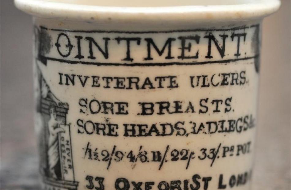 A multi-purpose ointment jar is a sign of the times.