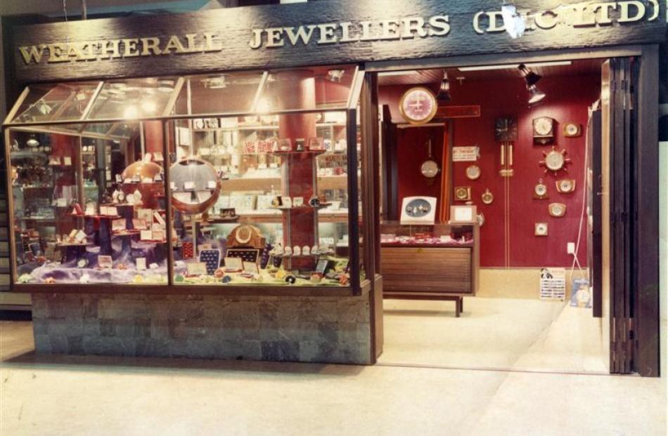 The Weatherall Jewellers store  at DIC in Dunedin. Photo supplied.