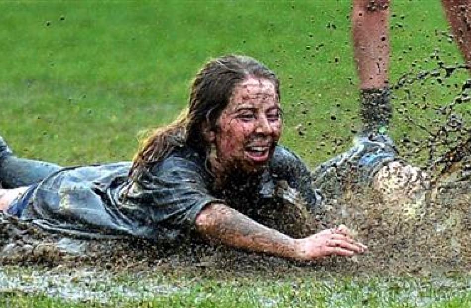 Who said girls aren't tough? St Hilda's Collegiate School players prove them wrong. Photo by...