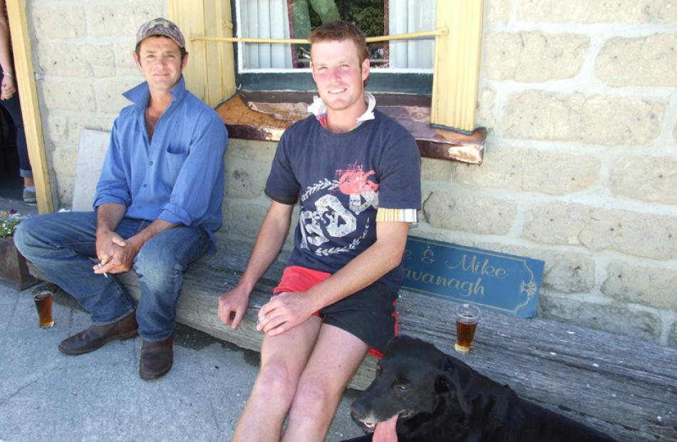 Stew McConnell (left), and James Linwood, both of St Bathans.