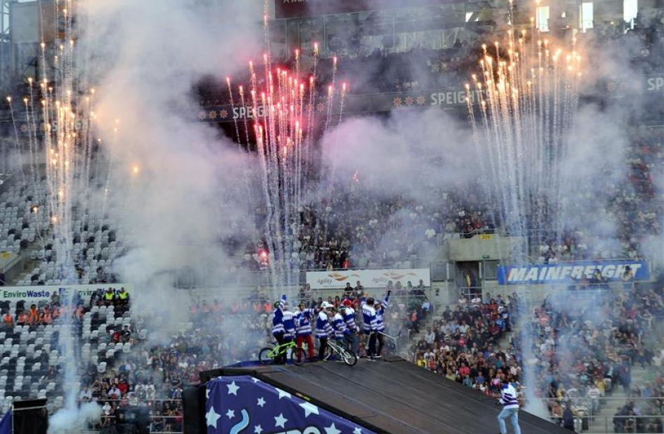 The Nitro Circus Live promoter was happy with the 'loud crowd' in Dunedin last night.