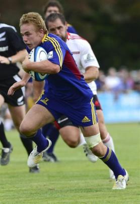 Highlanders first five-eighth Hayden Parker capped a fine game by scoring two tries.