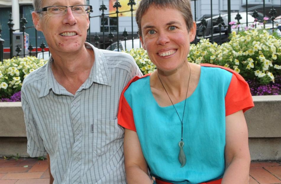 Alan Somerville and Dr Ruth Barnett, of Dunedin.