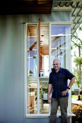 Michael O'Sullivan outside his 112sq m house in Mangere Bridge, South Auckland.