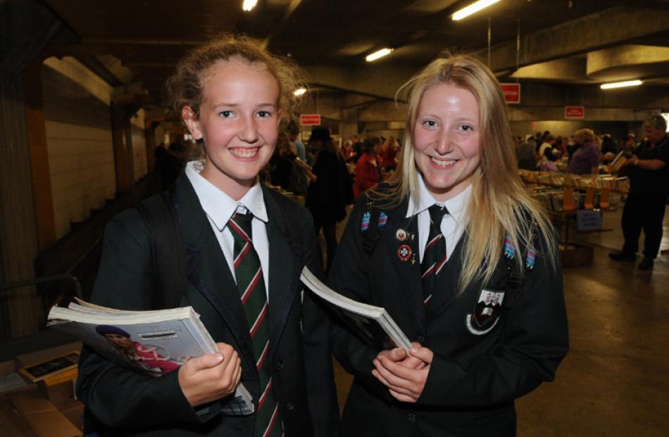 Ellen Stewart and Keesha van Stijn (both 16), of Dunedin.