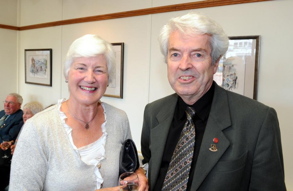 Hilary Andrewes and her husband, Michael Andrewes QSM, of Dunedin.