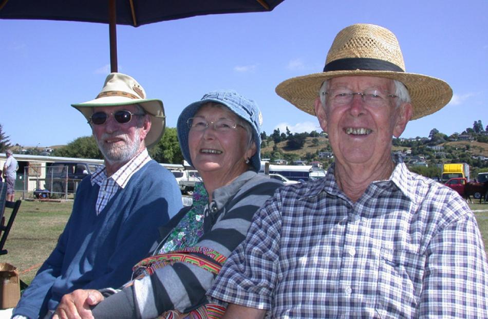 Colin Gibson, of Airedale, and Jill and David Brathwaite, of Nelson.