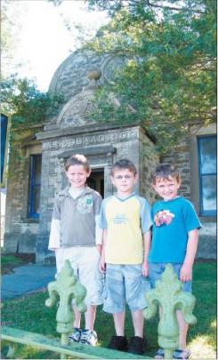 Young and old: Brothers ( from left ) Caleb ( 8 ), Ethan (6) and Zane ( 5 ) Garr, of Cromwell,...