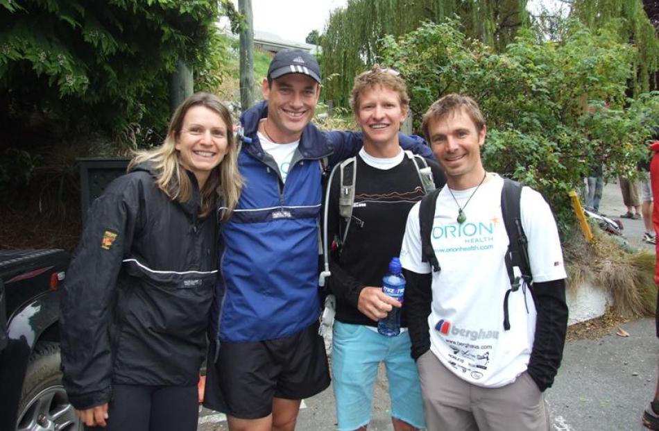 Team Orion Health (from left) Lisa Bates, Wayne Oxenham, Jim Hawkridge and Glenn Currie before...