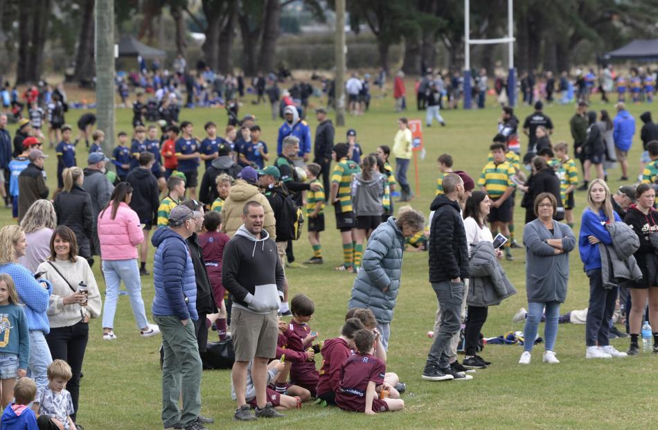 Hundreds of people took in the action at the 61st Taieri Sevens action at Peter Johnstone Park,...
