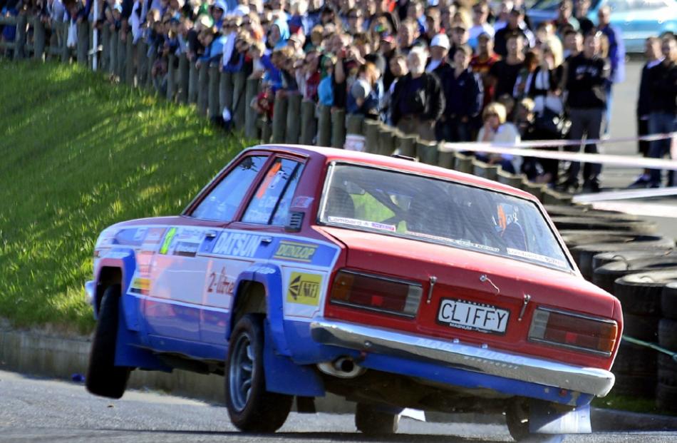 Garry Cliff of Christchurch and co driver James Cowles in their Datsun PA 10.