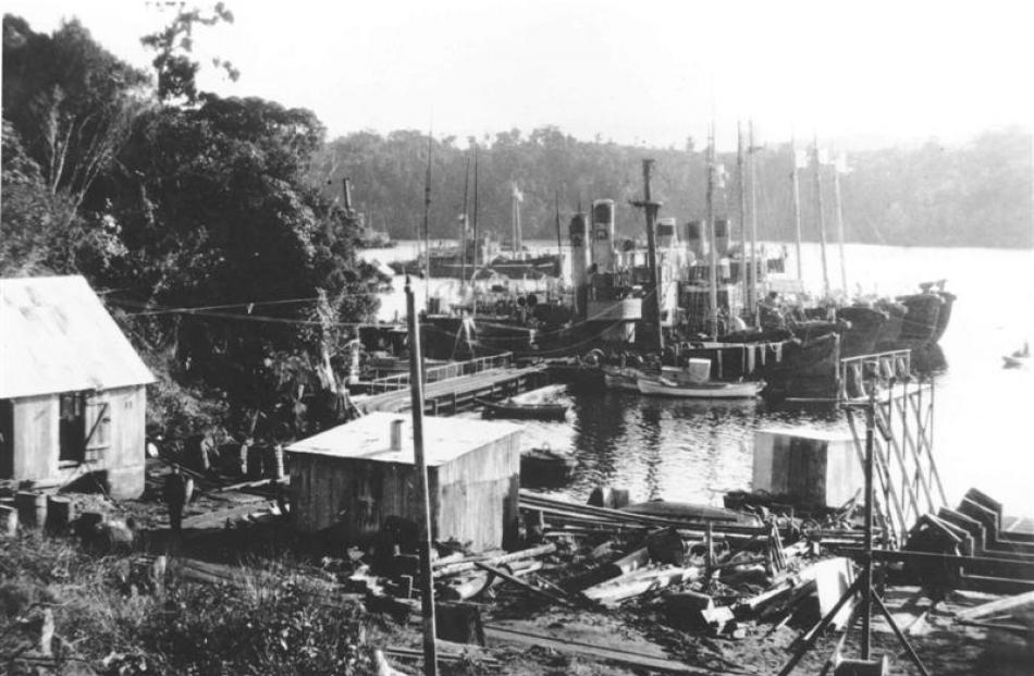 The Norwegian whalers' base at Price's Inlet, Stewart Island, circa 1926-1932. Photos supplied.