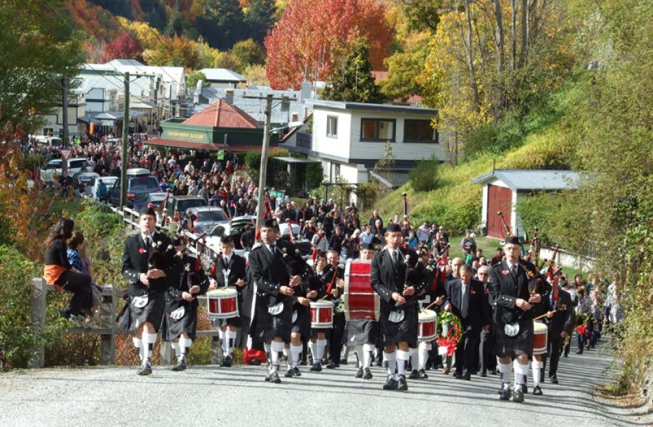 Queenstown Anzac parade.