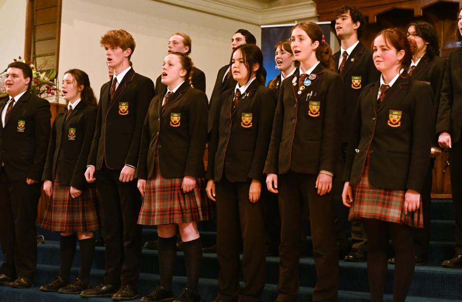 The Logan Park High School Choir performs In Time of Silver Rain.