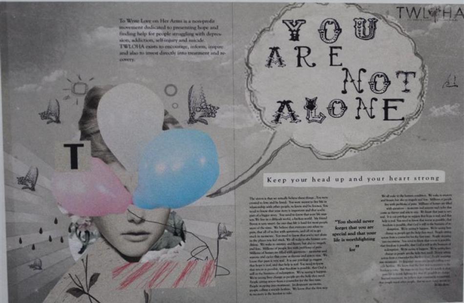 Wakatipu High School pupil Sarah Wood's design work aims to inspire young women.