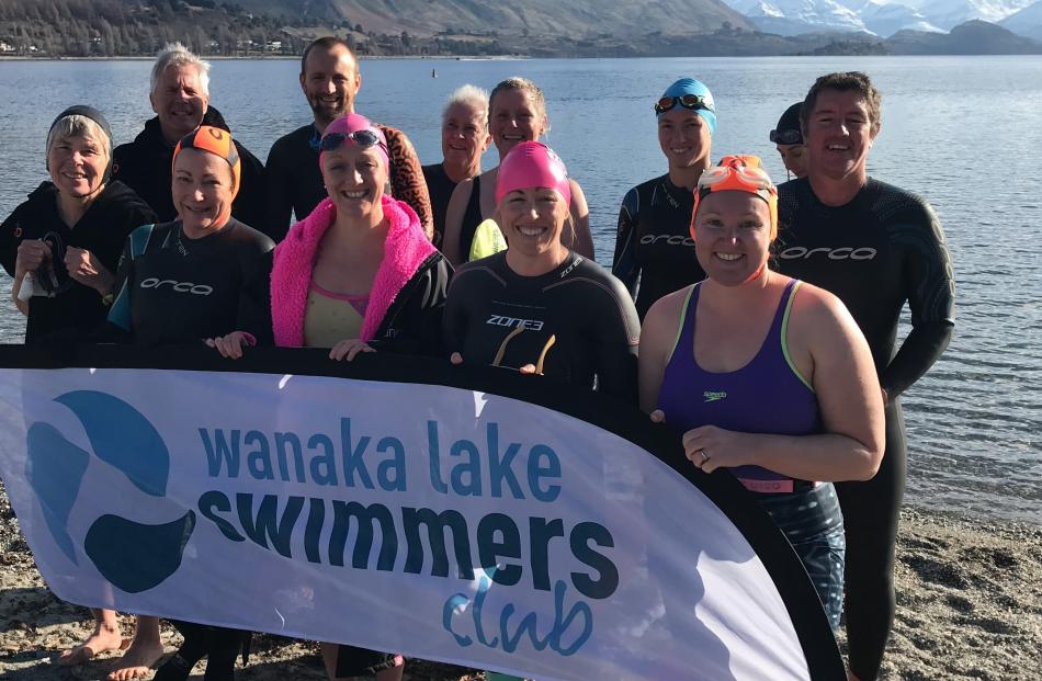 Wanaka Lake Swimmers Club members.