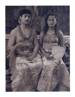 Shigeyuki Kihara, Ulugali'i Samoa: Samoan Couple, 2005 (2010). Image reproduced courtesy of...