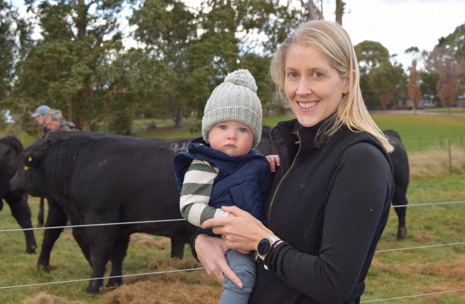 Sarah Sinclair and her son Finn (10 months), of Five Forks.