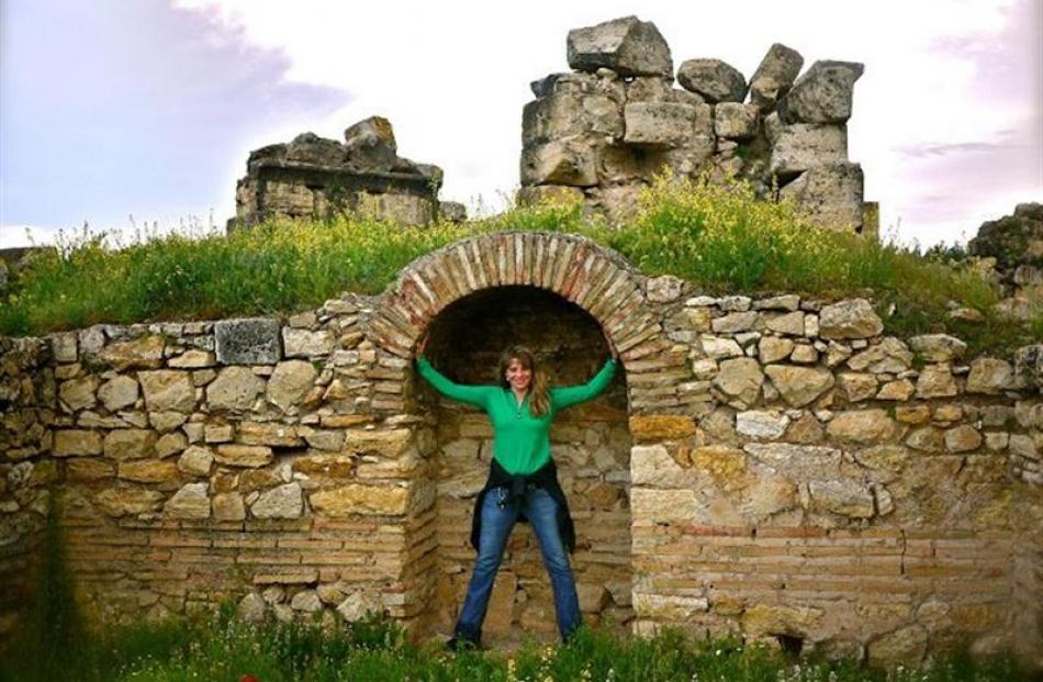 Sherri Jo Wilkins in Turkey.