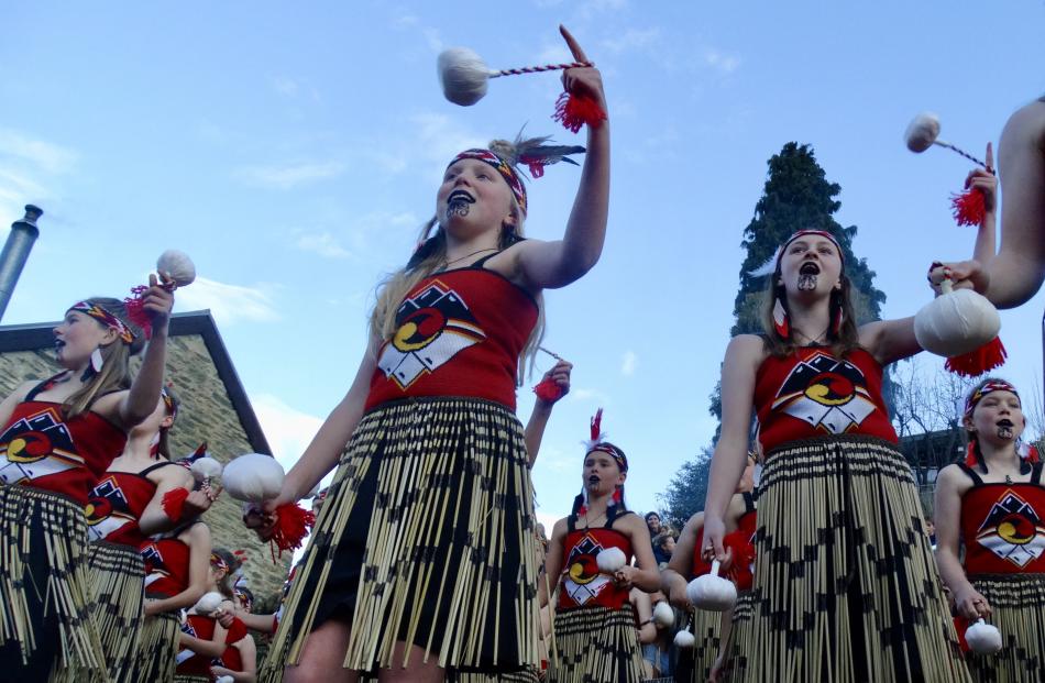 The Arrowtown Primary School Kapa Haka group performed waiata new and old for the masses that...