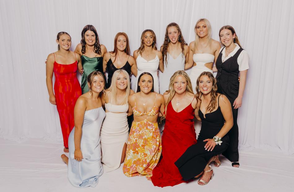 (From left, back) Jordyn Phillips, Olivia Hamilton, Bailey Chapman, Paris Fellows, Jorgie...