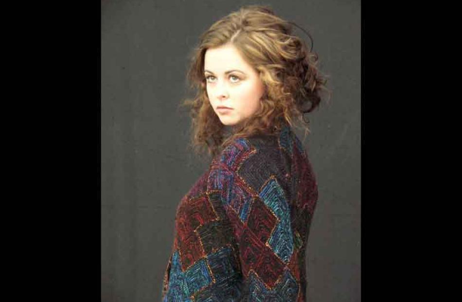 Alexandra model Kiri Spain wears Alexandra designer Daphne Randle's garment, which won the...