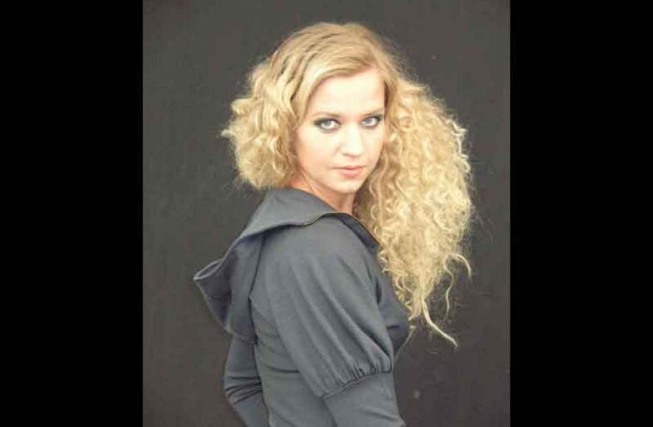 Wanaka model Kasha Szot wears Christchurch designer Kerrie Mould's garment, which won the Taieri...