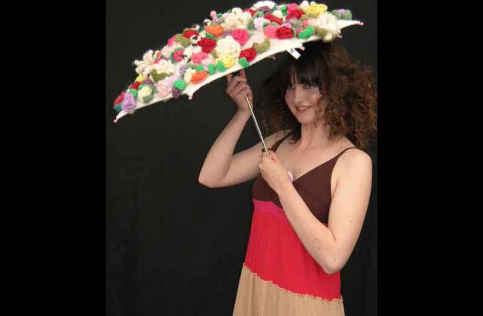 Alexandra model Danielle van der Linde displays ``Spring on a Farm'', designed by Queenstown...