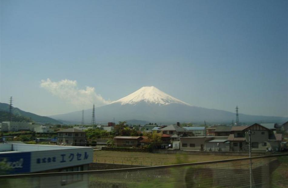 Mt Fuji is as symmetrical and beautiful as it is in posters.