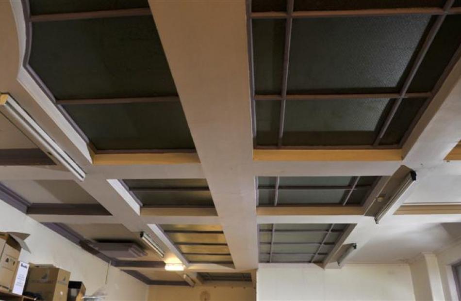 Skylights that flooded the library with natural light.