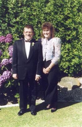 Alan and twin sister in 1993.