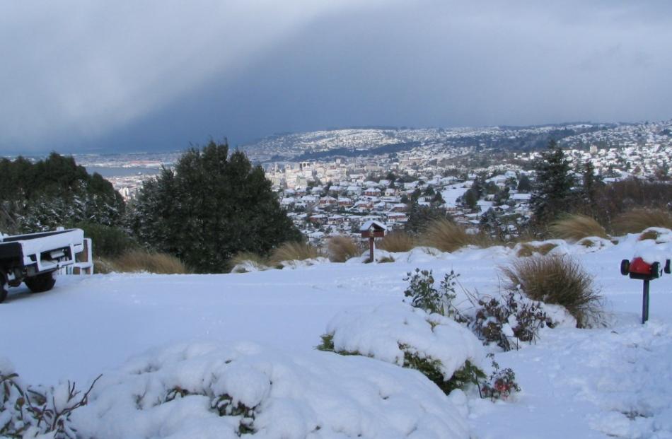 Reader photo from Jim Bennett, in Pine Hill, taken about 10.30am.