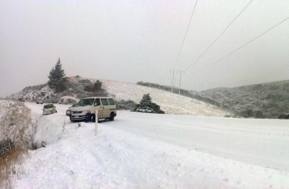 Reader photo from Lee Paterson, who says: We made it in from Waitati, but only in 4WD with chains!