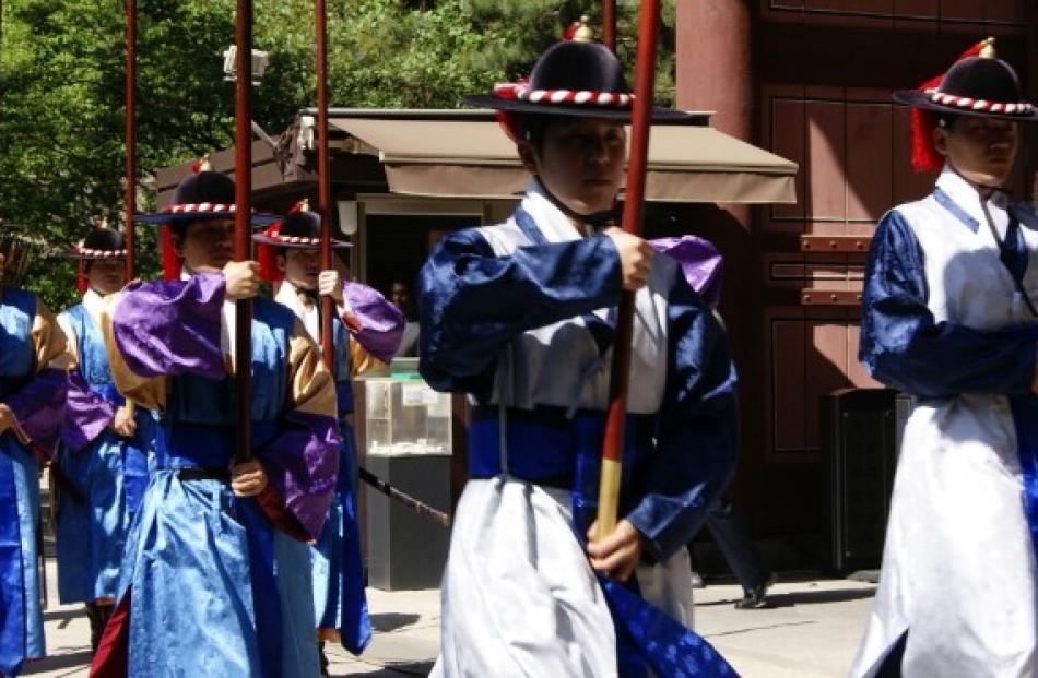 Changing of the guards ceremony.